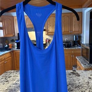 Athleta Vibrant Blue Racerback Tank Top